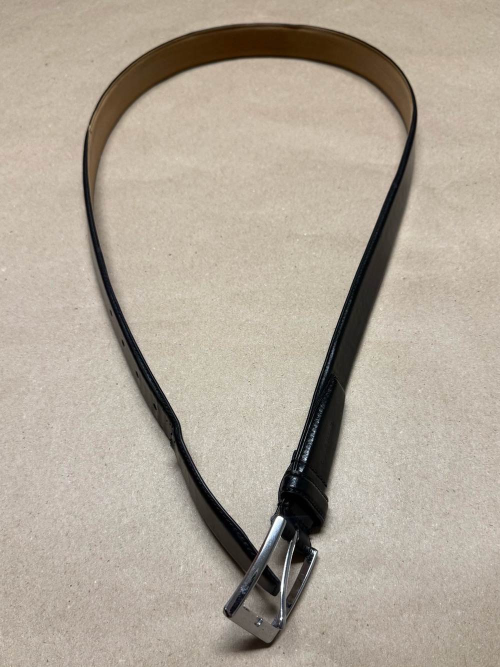 Cole Haan Black Belt Men’s size 40 100cm Black Fashion Dress Rare!
